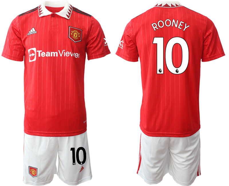 Men 2022-2023 Club Manchester United home Red #10 Adidas Soccer Jersey->manchester united jersey->Soccer Club Jersey